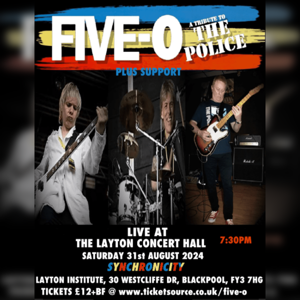 Five-O The Police tribute band - Plus support