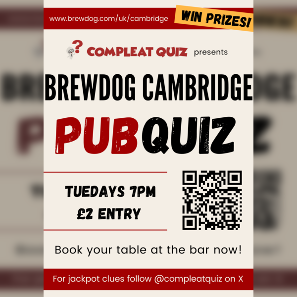 BrewDog Cambridge Pub Quiz