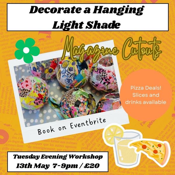 Decorate a Hanging Light Shade