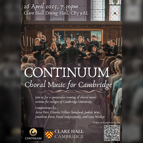 Continuum: Choral Concert for Cambridge