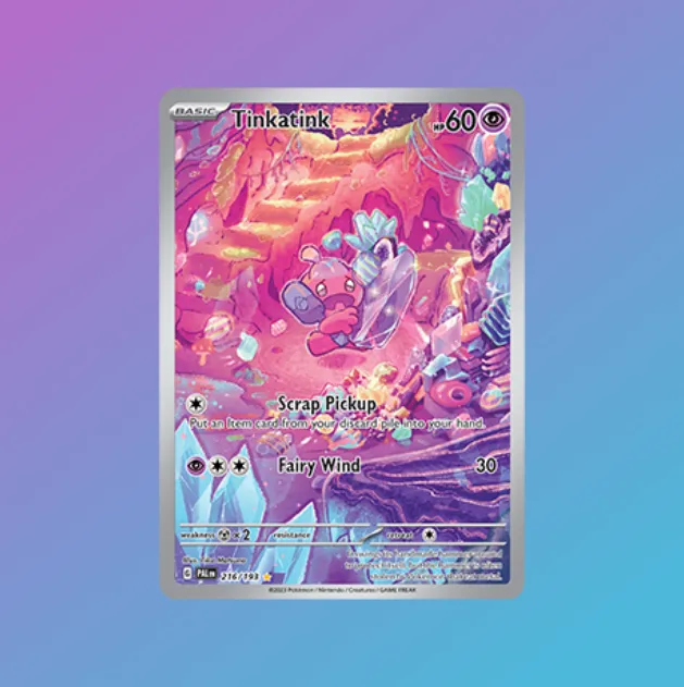 Tinkatink Illustration Rare Pokemon Card - Pokemon Singles