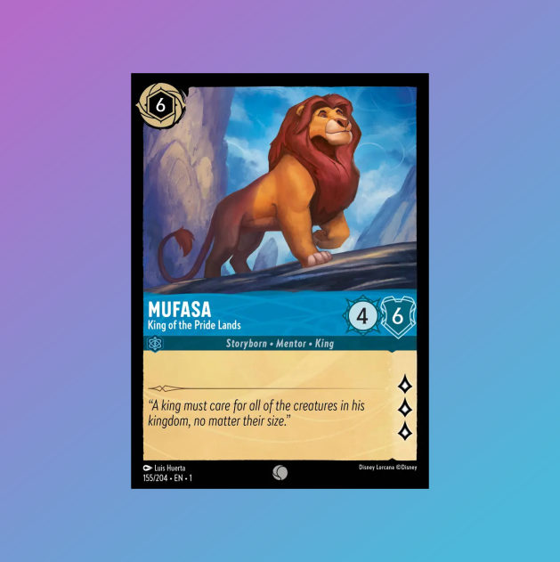 Mufasa, King of the Pride Lands - Disney Lorcana: The First Chapter