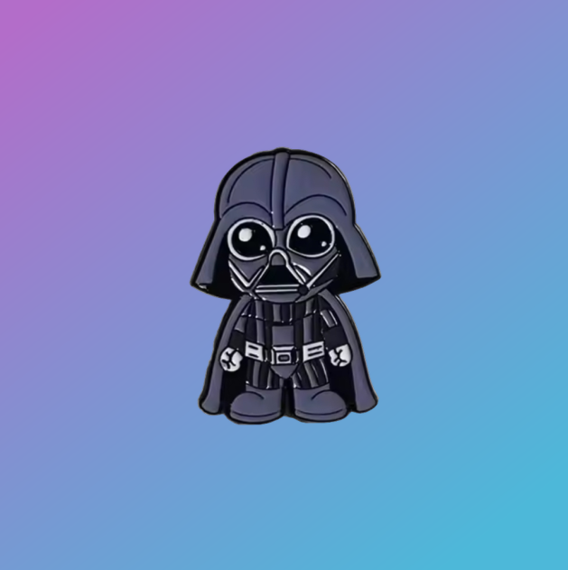Chibi Darth Vader Enamel Pin Badge - Cute Star Wars Collectible