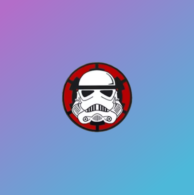 Imperial Stormtrooper & Crest Enamel Pin Badge - Star Wars Collectible
