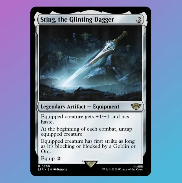 Sting, the Glinting Dagger - Glowing Sword - MTG Singles UK LTR Rare