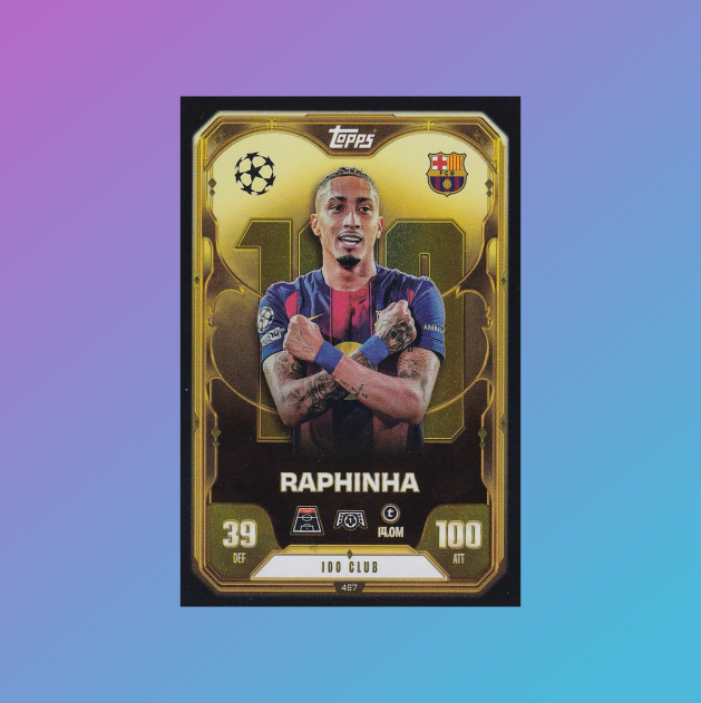 100 Club Raphinha - Match Attax 2025/26