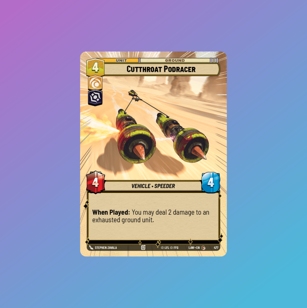 Cutthroat Podracer (Hyperspace Variant) - A Lawless Time