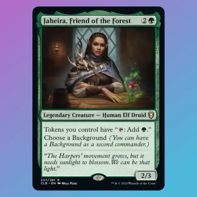 Jaheira, Friend of the Forest - Commander Legends: Battle for Baldur's Gate
