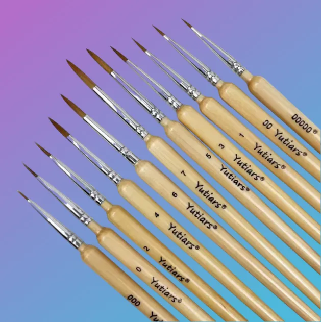 11 Piece Fine Detail Paint Brush Set for Miniature Painting