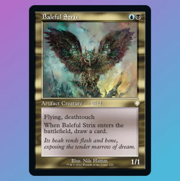 Baleful Strix (Retro Frame) - Commander: The Brothers War