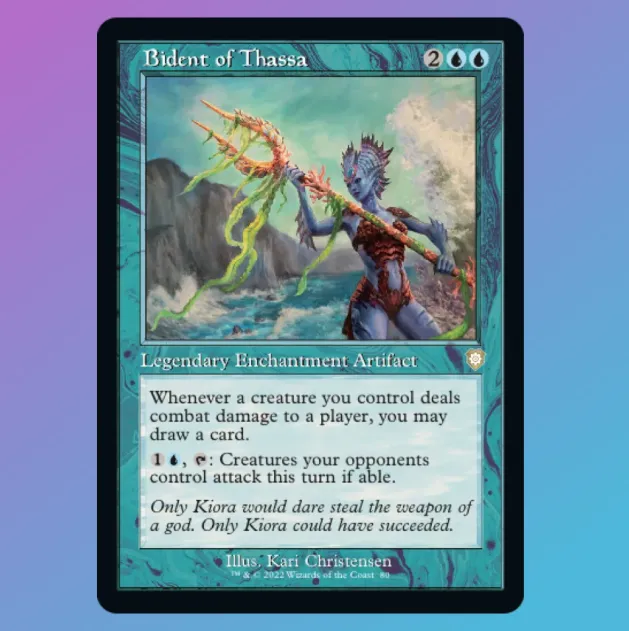 Bident of Thassa (Retro Frame) - Commander: The Brothers War