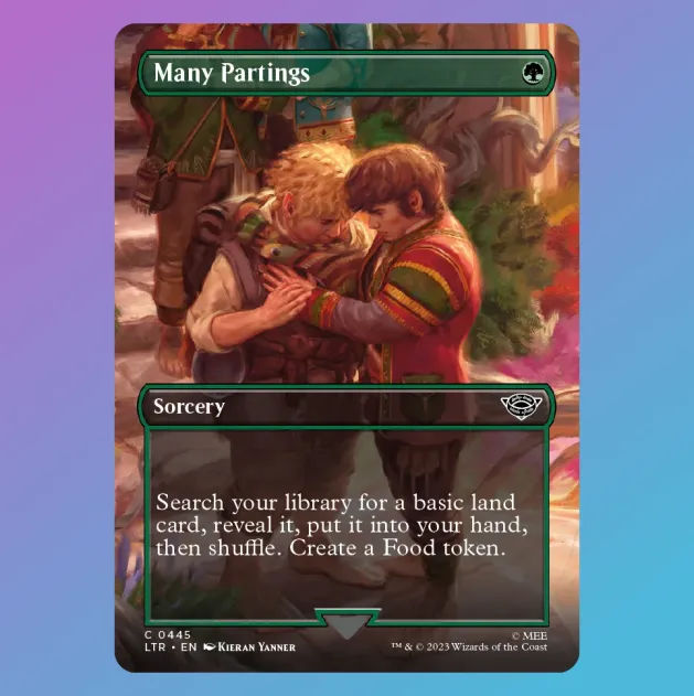 Many Partings (Borderless) - Universes Beyond: The Lord of the Rings: Tales of Middle Earth