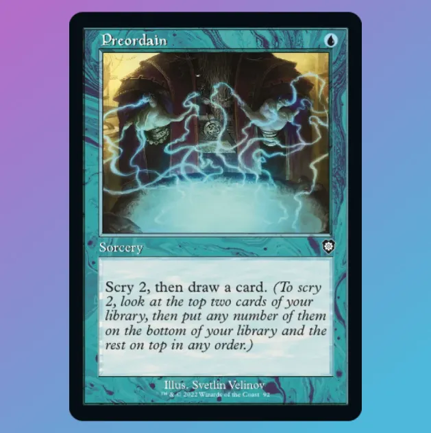 Preordain (Retro Frame) - Commander: The Brothers War