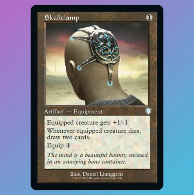 Skullclamp (Retro Frame) - Commander: The Brothers War