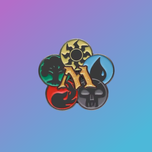 Magic: The Gathering Mana Wheel Enamel Pin Badge