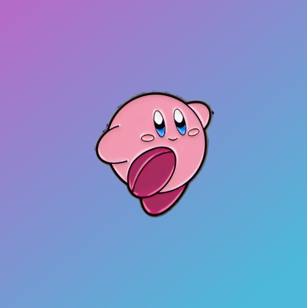 Kirby "Happy Wave" Enamel Pin Badge