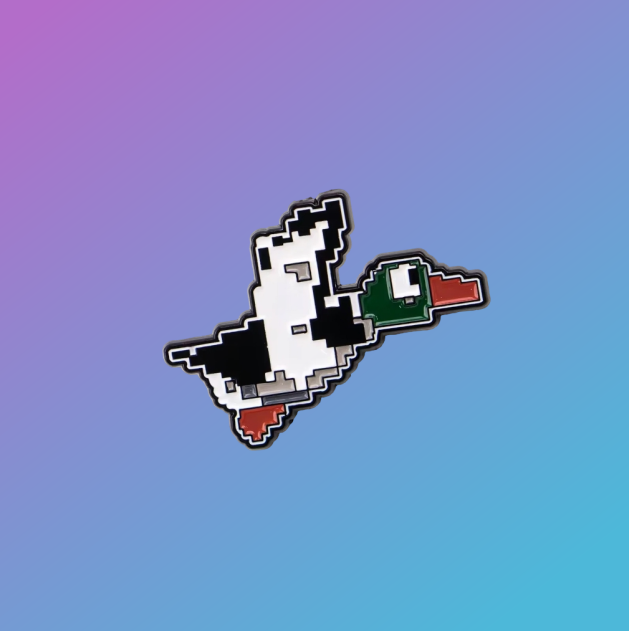 Retro Gaming: Duck Hunt Pixel Art Enamel Pin Badge