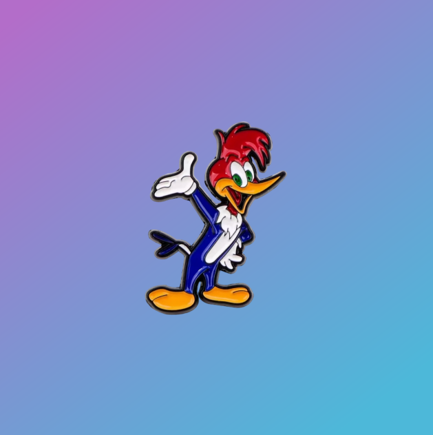 Retro Animation: Woody Woodpecker Enamel Pin Badge
