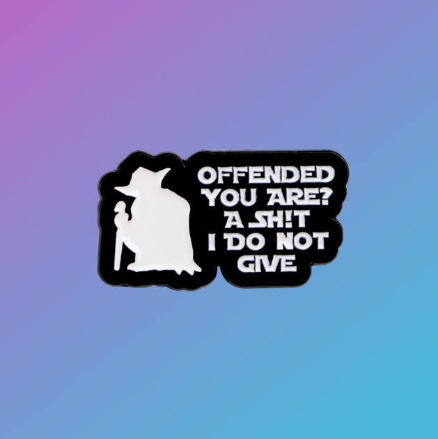Star Wars: "Offended You Are?" Yoda Enamel Pin Badge