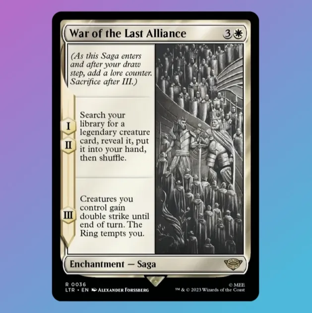 War of the Last Alliance (Showcase Scroll Art) - The Lord of the Rings: Tales of Middle-earth