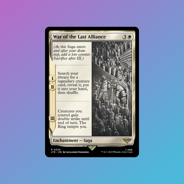 War of the Last Alliance (Showcase Scroll Art) - The Lord of the Rings: Tales of Middle-earth