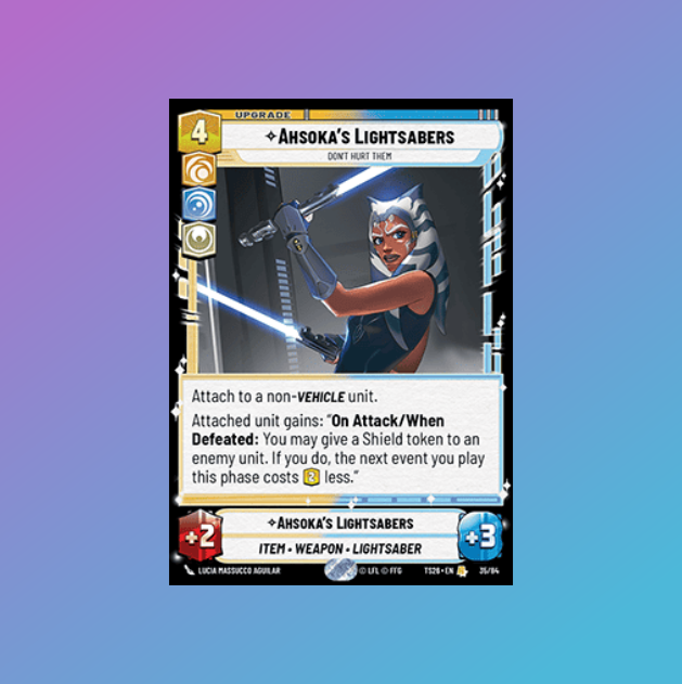 Ahsoka's Lightsabers - Star Wars: Unlimited