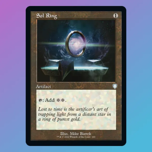 Sol Ring Retro Frame Brothers War Commander BWC MTG Singles UK