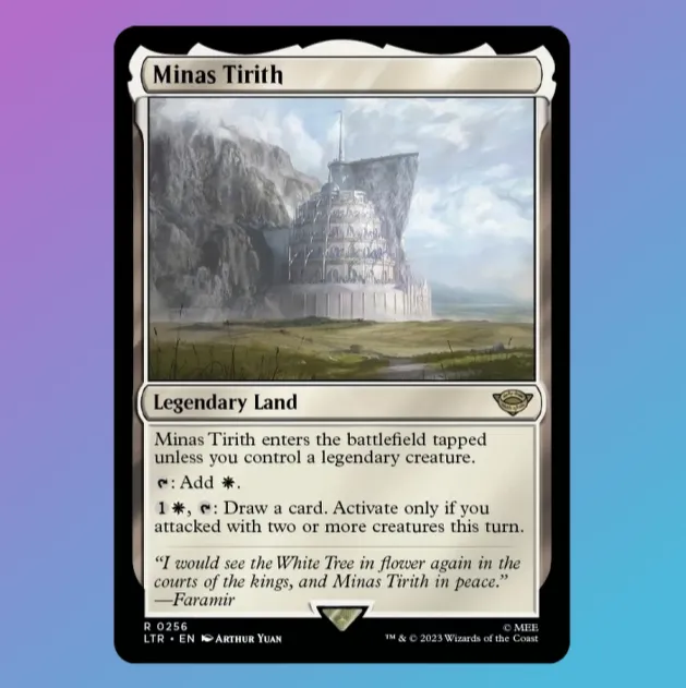 Minas Tirith LotR Magic: The Gathering Card - MTG Singles UK