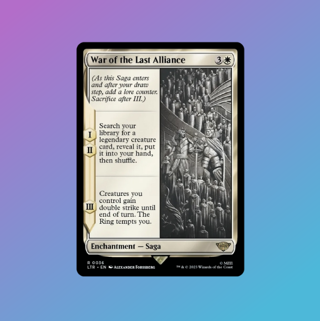War of the Last Alliance (Showcase Scroll Art) - The Lord of the Rings: Tales of Middle-earth