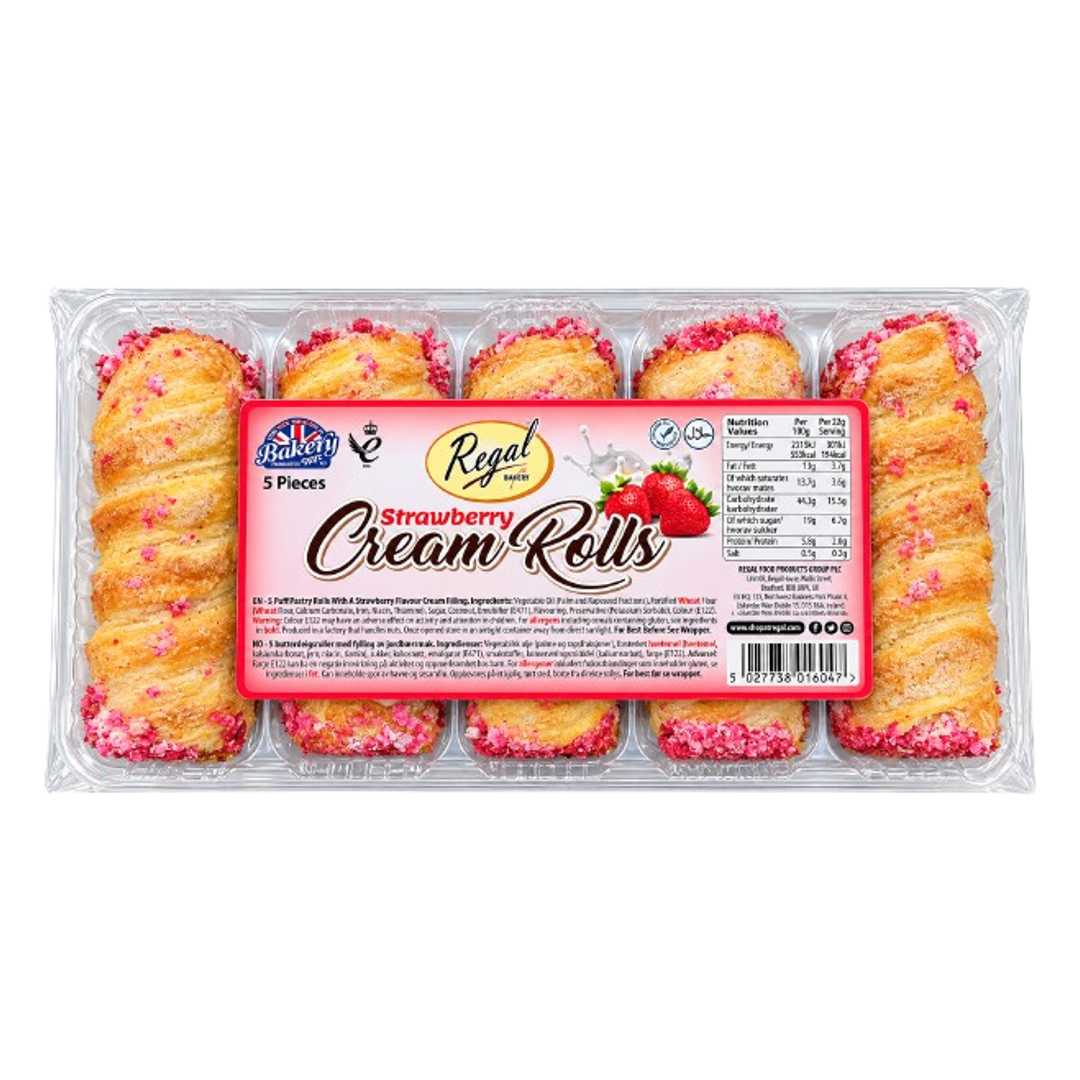 Regal Strawberry Cream Rolls 5pk