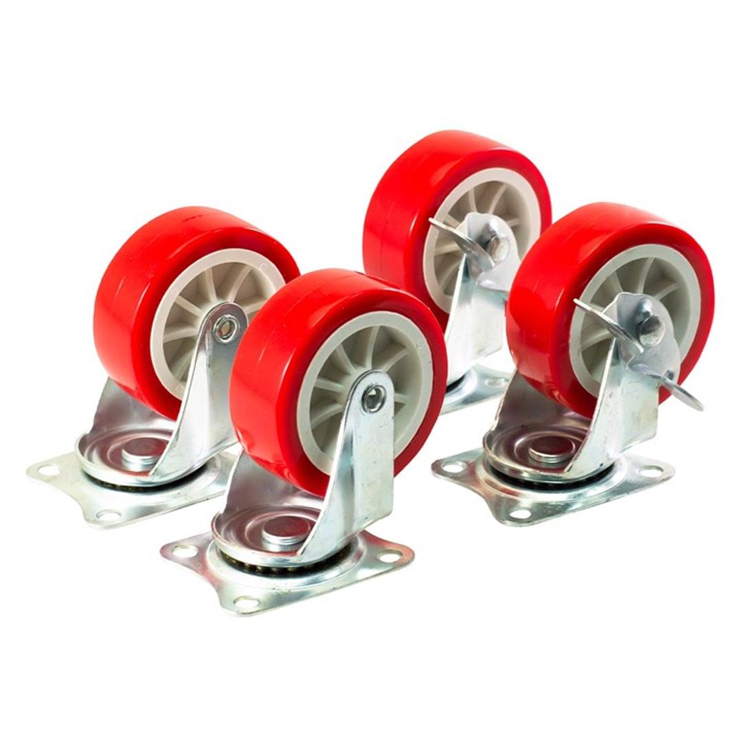 S5670 4 Piece swivel castor set (140kg l