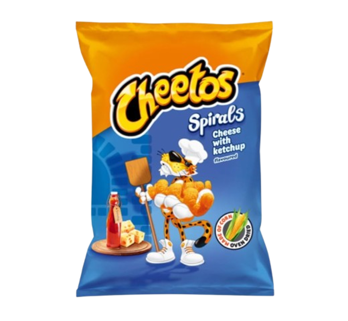 Cheetos Spirals Cheese with Ketchup