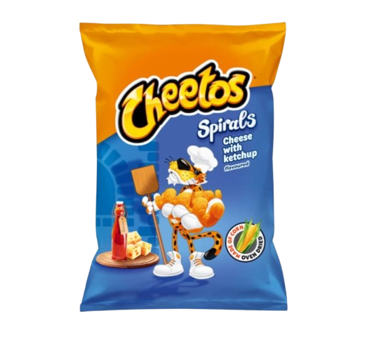 Cheetos Spirals Cheese with Ketchup