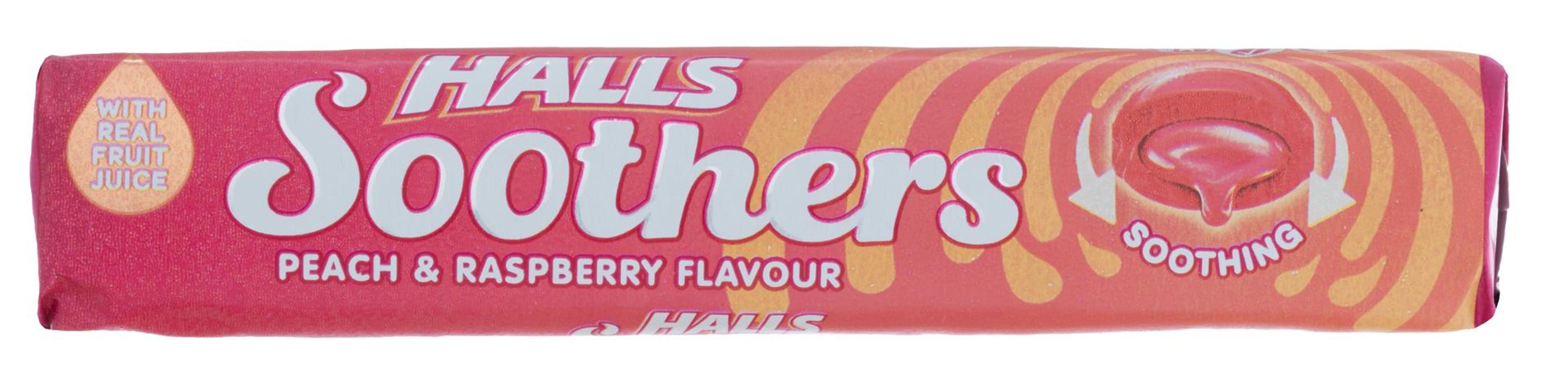 Halls Soothers Peach & Raspberry