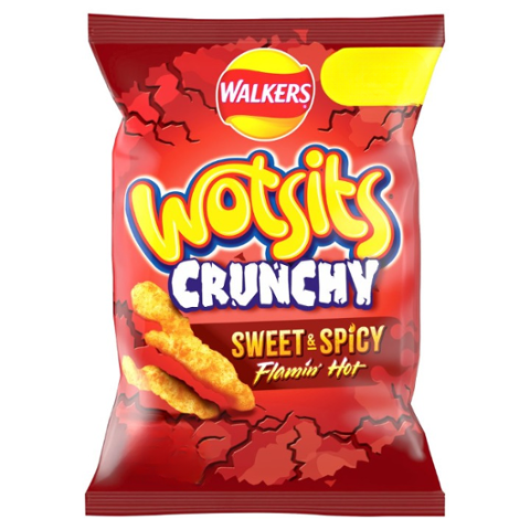 Walkers Wotsits Crunchy Sweet & Spicy Flamin Hot