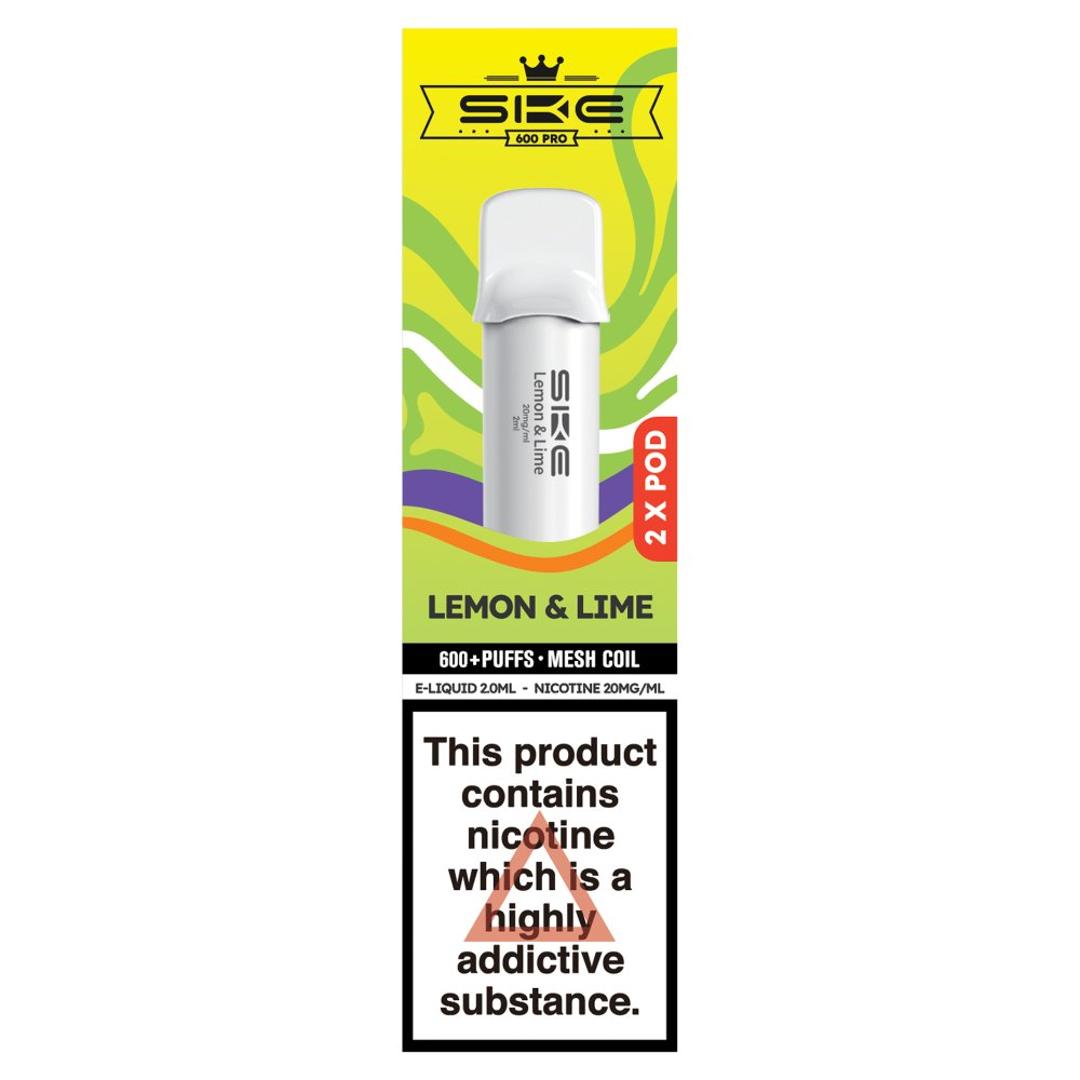 SKE 600 Lemon & Lime 2 X Pod