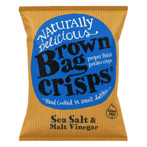 Brown Bag Crisps Sea Salt & Malt Vinegar