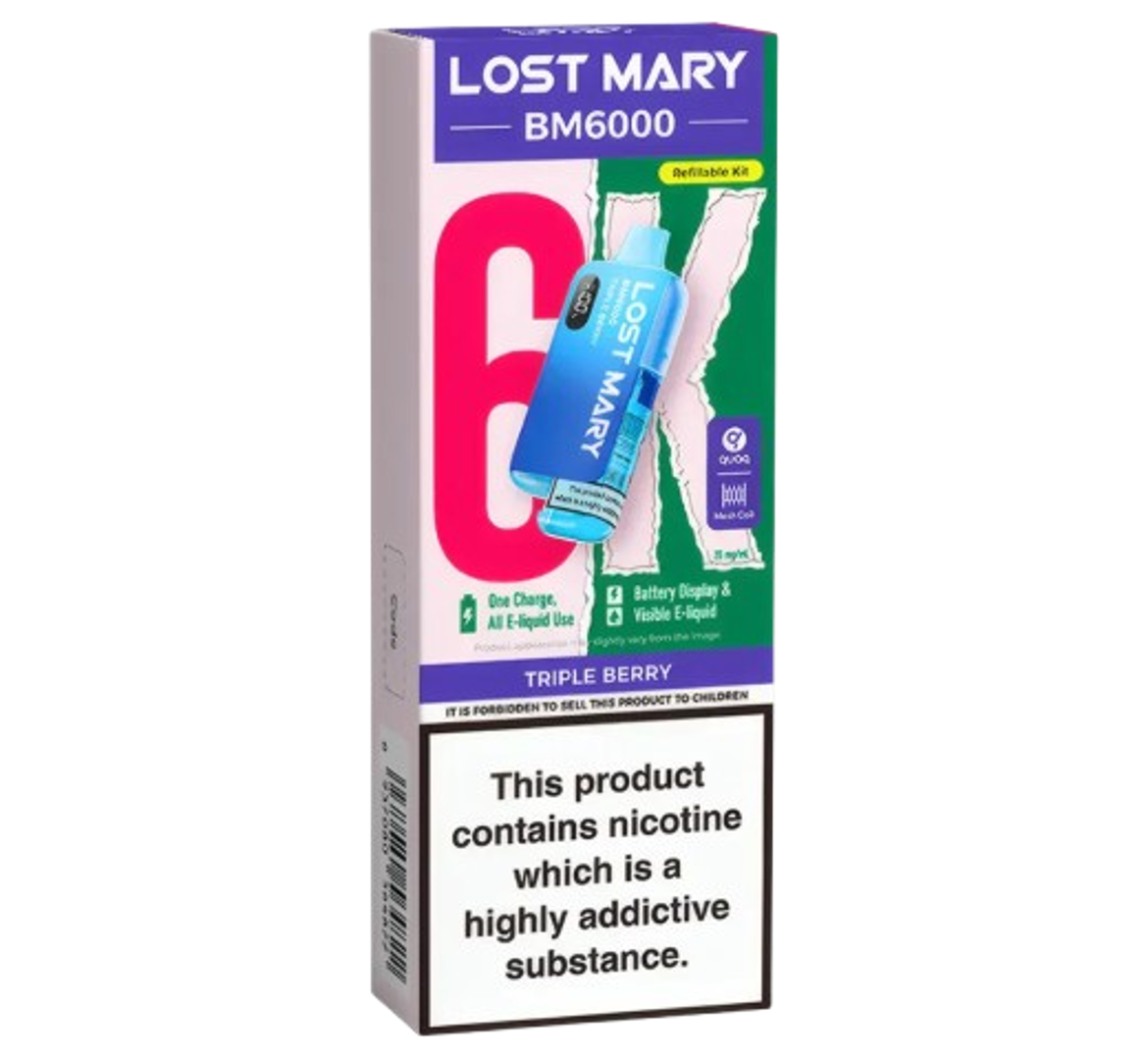 Lost Mary BM6000 Triple Berry Refillable Kit
