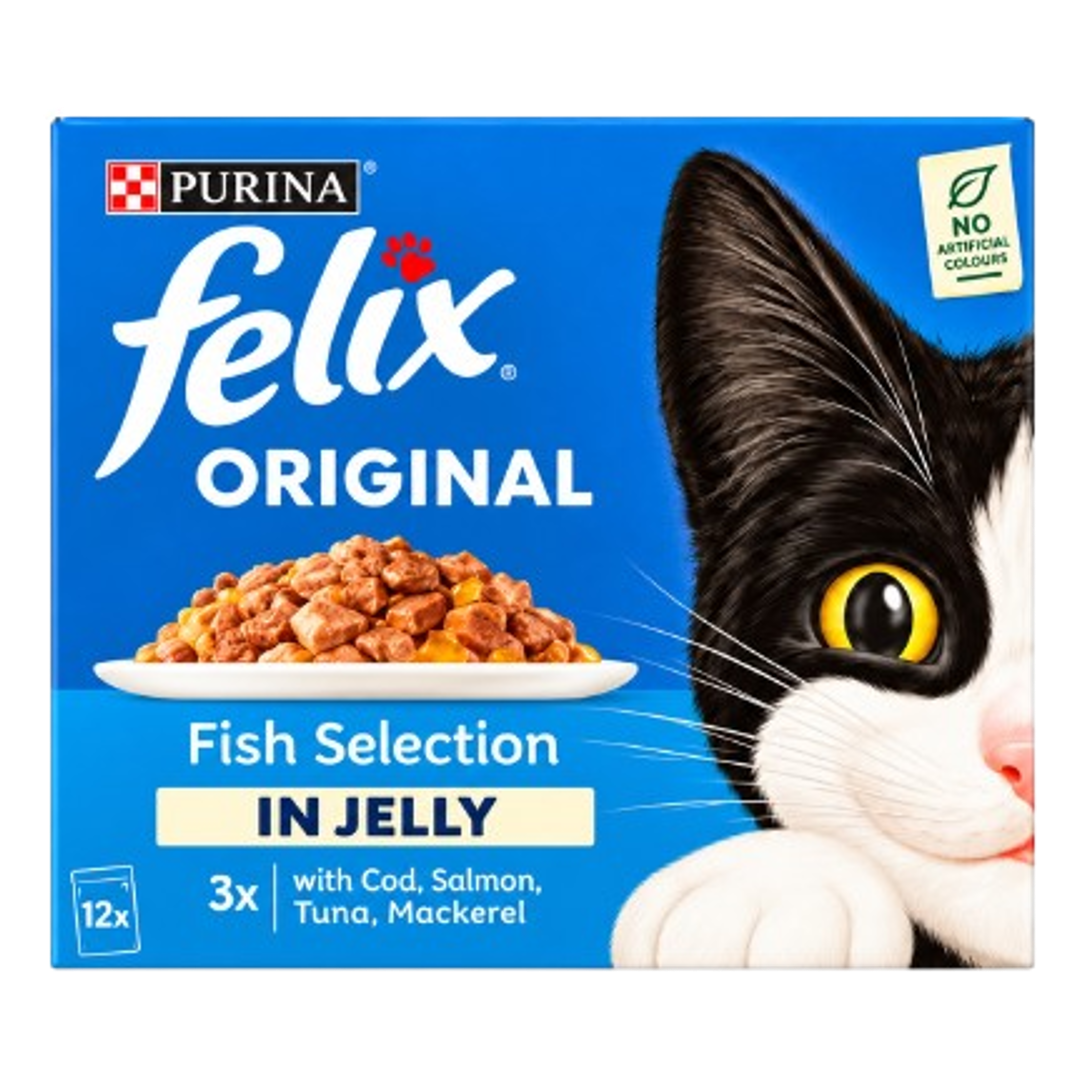 Felix Original Fish Selection in Jelly 12pk