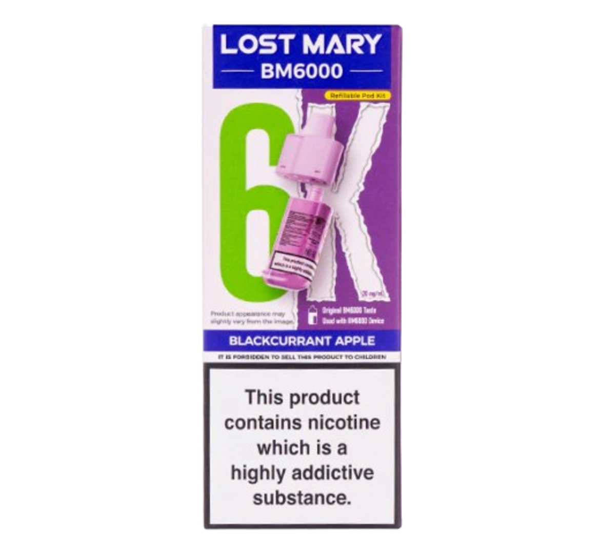 Lost Mary BM6000 Blackcurrant Apple Refillable Pod Kit