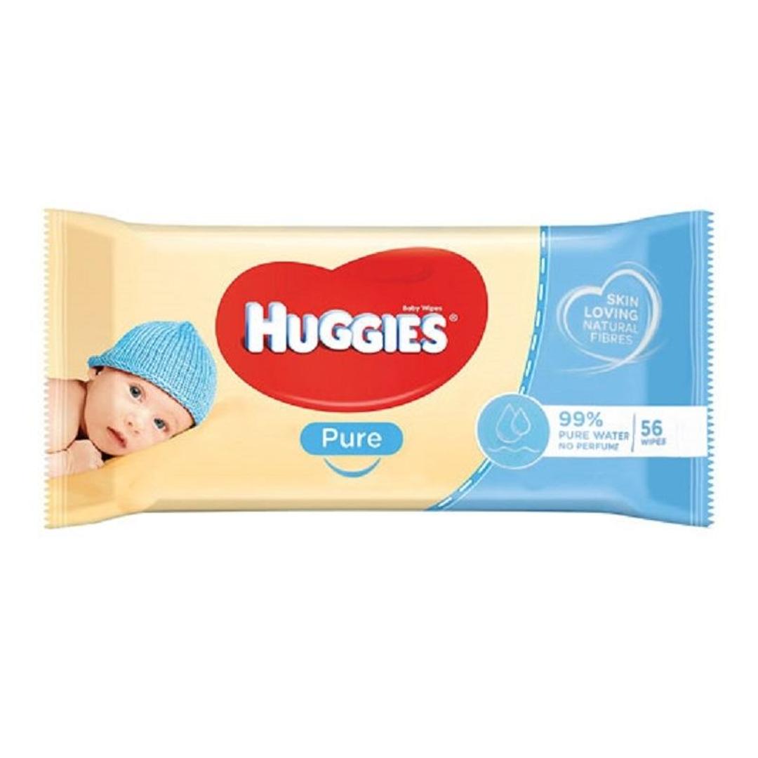 Huggies Pure Baby Wipes 6pk