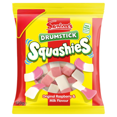 Swizzels Drumstick Squashies Original Raspberry & Milk