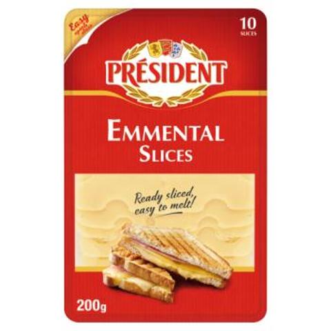 President Emmental Slices 10pk