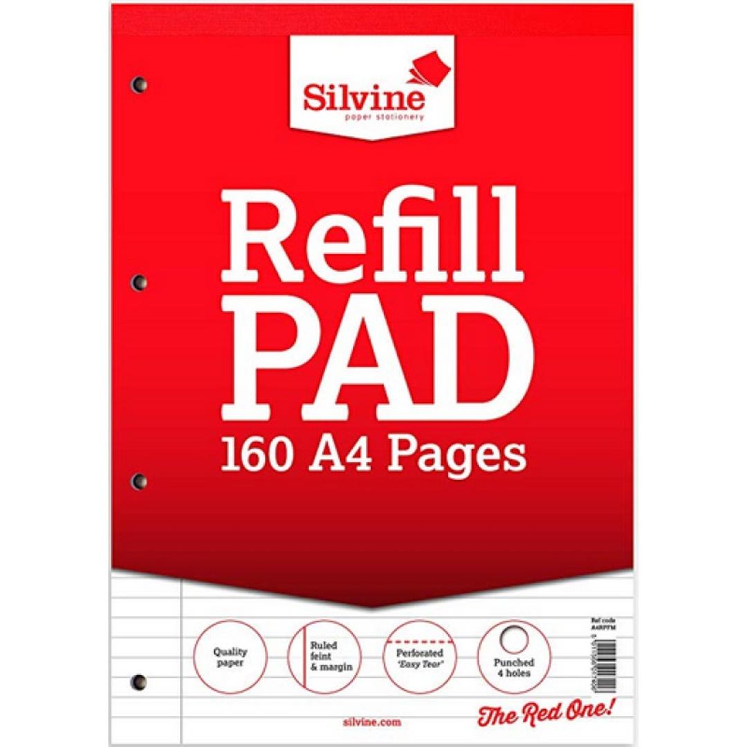 Silvine Refil Pad 160 A4 Pages