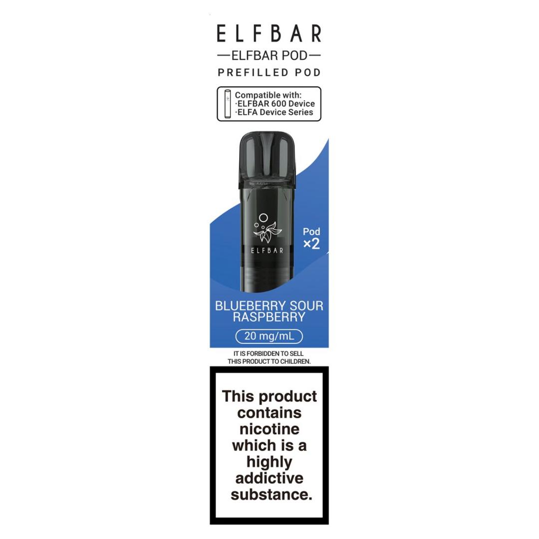Elfbar Blueberry Sour Raspberry Prefilled Pod