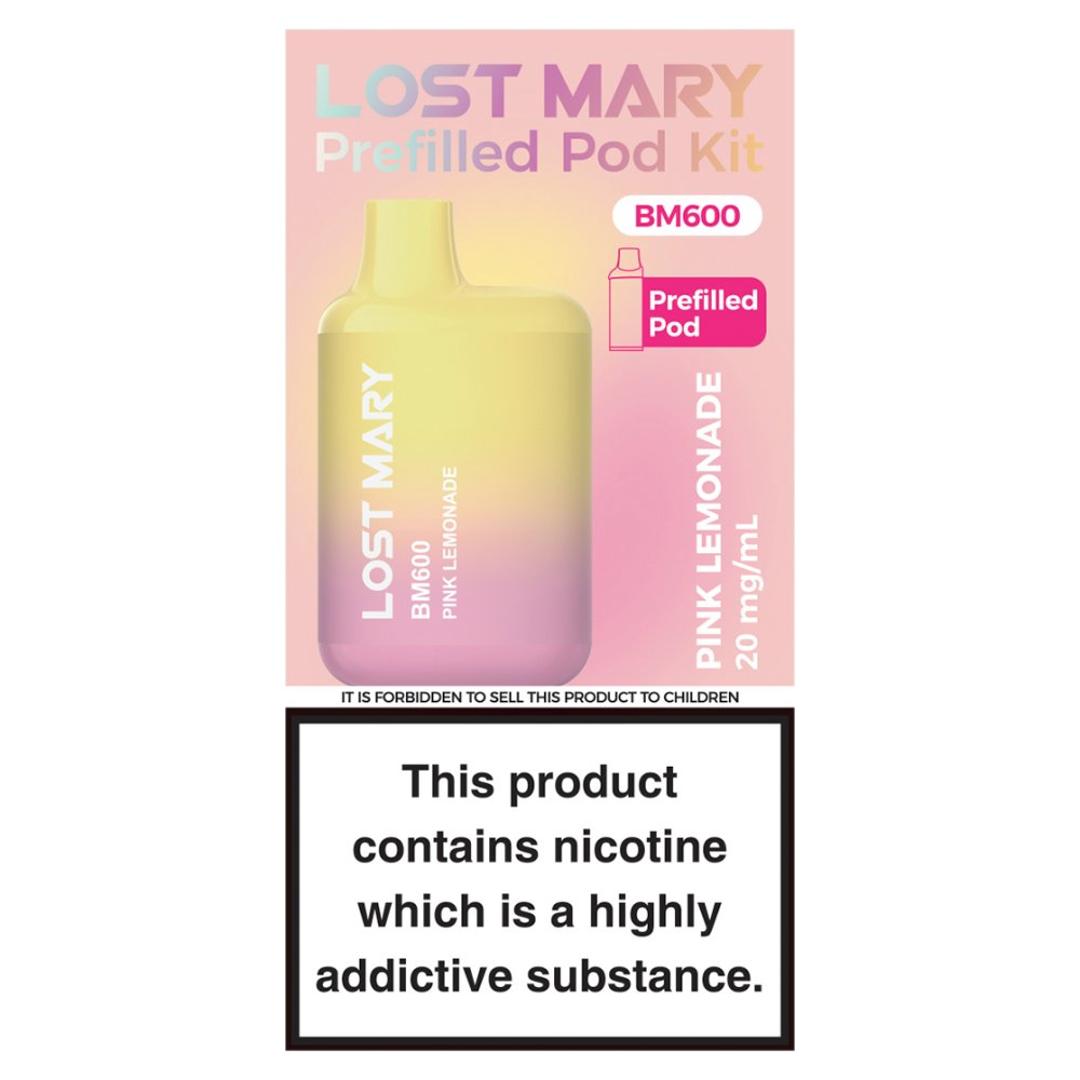 Lost Mary BM600 Pink Lemonade Prefilled Pod Kit