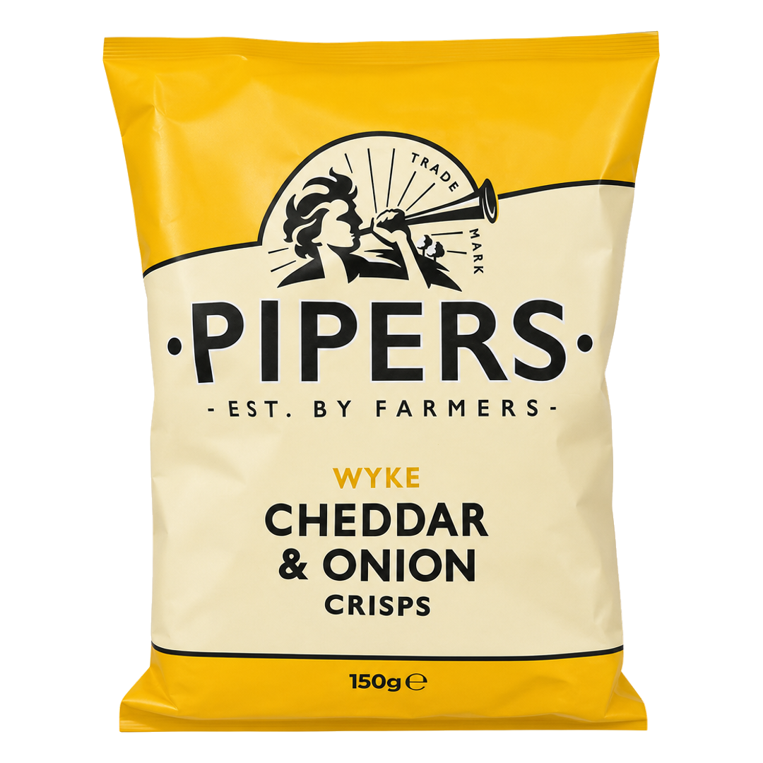 Pipers Wyke Cheddar & Onion Crisps