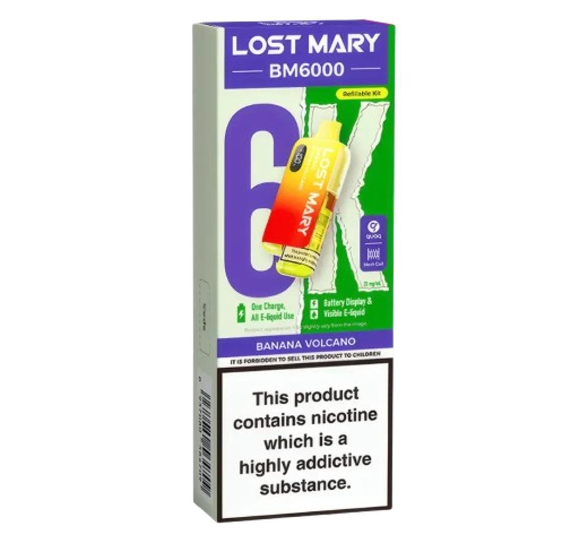Lost Mary BM6000 Banana Volcano Refillable Kit