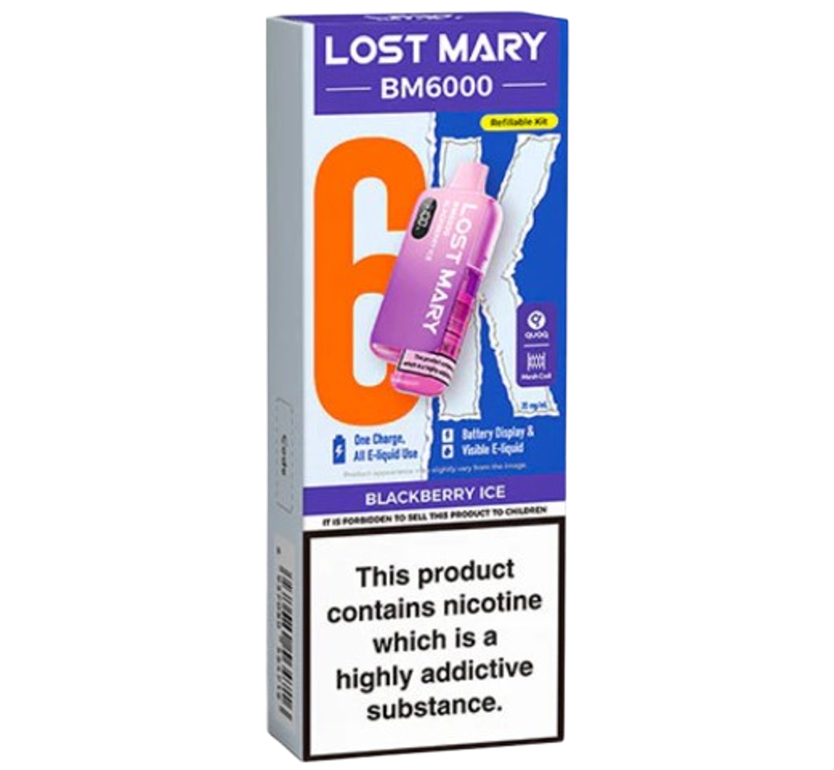 Lost Mary BM6000 Blackberry Ice Refillable Kit