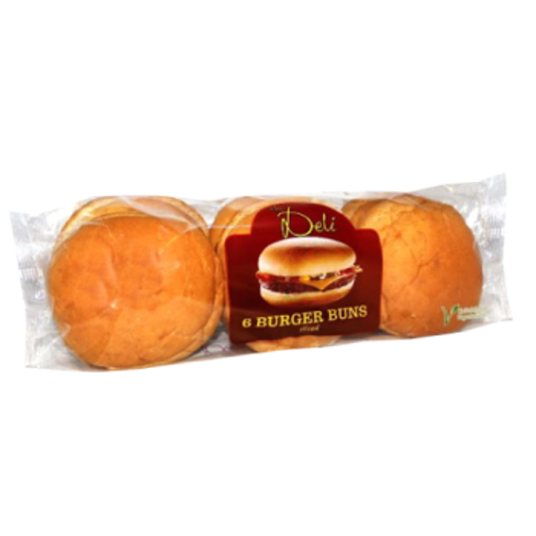 The Deli Sliced Burger Buns 6pk